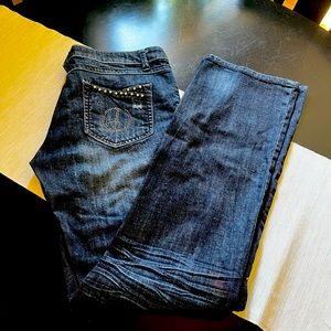 Ten 25 peace butt jeans Sz 11/12